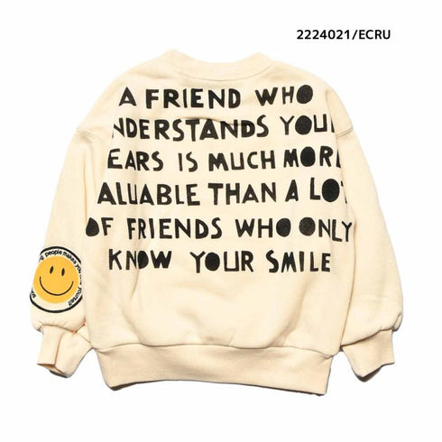 【130~150】★NEEDLEWORKS★裏毛プリントトレーナー(2224021j)